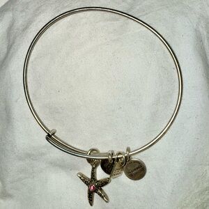 Alex & Ani Silver Starfish Charm Bracelet